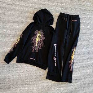 Chrome hearts x deadly doll RARE sweatsuit set tracksuit hoodie + joggers